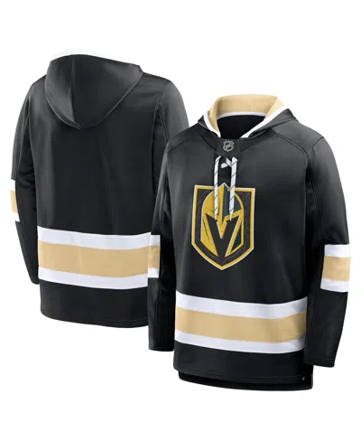 Fanatics Men's Black Vegas Golden Knights Prime Time Fleece Hoodie In Multi