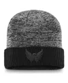 Fanatics Men's Black Washington Capitals Authentic Pro Travel Training Cuffed Knit Hat In Black