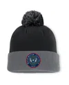 Fanatics Men's Black Washington Capitals Cuffed Knit Hat With Pom In Black