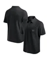 Fanatics Men's Black Washington Commanders Front Office Button-up Shirt In Black