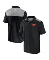 Fanatics Men's Black Washington Commanders Long Shot Polo In Black,charcoal
