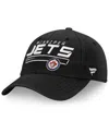 Fanatics Men's Black Winnipeg Jets Authentic Pro Rinkside Fundamental Adjustable Hat