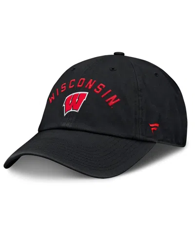 Fanatics Men's Black Wisconsin Badgers Myth Adjustable Hat