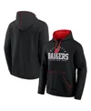 Fanatics Men's Black Wisconsin Badgers Toppler Fleece Pullover Hoodie In Black