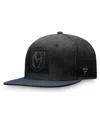 Fanatics Men's Black/charcoal Vegas Golden Knights Authentic Pro Rink Snapback Hat