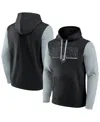 Fanatics Men's Black/gray Las Vegas Raiders Big Tall Outline Pullover Hoodie In Black,gray
