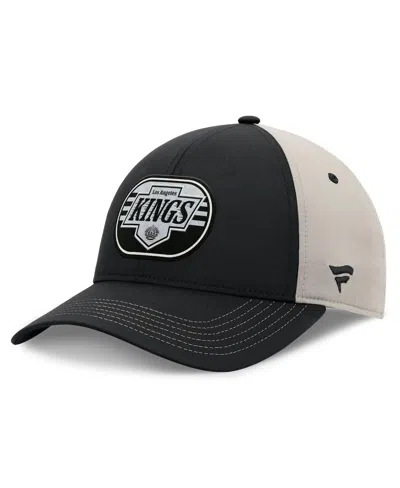 Fanatics Men's Black/gray Los Angeles Kings 2025 Stanley Cup Playoffs Locker Room Trucker Adjustable Hat In Multi