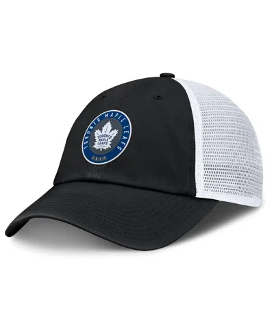 Fanatics Men's Black/gray Toronto Maple Leaf's Averie Trucker Adjustable Hat In Multi