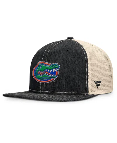 Fanatics Men's Black/natural Florida Gators Legend Trucker Snapback Hat In Multi