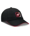 Fanatics Men's Black/red Detroit Red Wings Authentic Pro Ripstop Adjustable Hat In Black,red