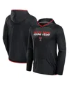 Fanatics Men's Black/red Texas Tech Red Raiders Transitional Hoodie T-shirt In Black