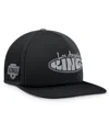 Fanatics Men's Black/silver Los Angeles Kings Authentic Pro Hometown Rink Foam Trucker Snapback Hat In Black,silver