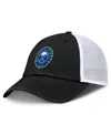 Fanatics Men's Black/white Buffalo Sabres Averie Trucker Adjustable Hat In Black,white