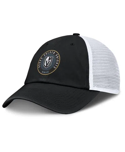 Fanatics Men's Black/white Vegas Golden Knights Averie Trucker Adjustable Hat In Multi