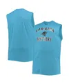 Fanatics Men's Blue Carolina Panthers Big Tall Muscle Tank Top In Blue