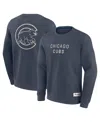 Fanatics Men's Blue Chicago Cubs Elements Future Ground Lettering Pullover Sweatshirt