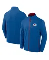 Fanatics Men's Blue Colorado Avalanche Authentic Pro Rink Coaches Full-zip Jacket In Blue