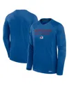 Fanatics Men's Blue Colorado Avalanche Authentic Pro Rink Tech Long Sleeve T-shirt In Blue