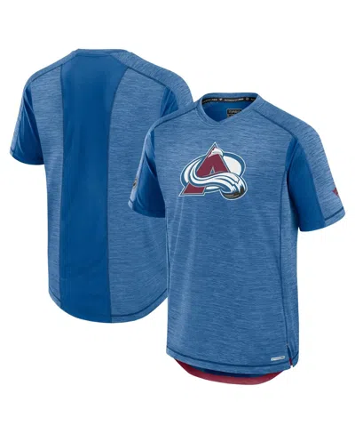 Fanatics Kids' Men's Blue Colorado Avalanche Authentic Pro Rink Tech T-shirt
