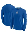 Fanatics Men's Blue Dallas Mavericks Elements Strive Long Sleeve T-shirt In Blue