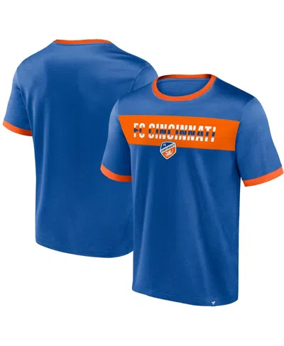 Fanatics Men's Blue Fc Cincinnati Advantages T-shirt In Blue,orange