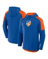 Fanatics Men's Blue Fc Cincinnati Red Card Transitional Pullover Hoodie In Blue