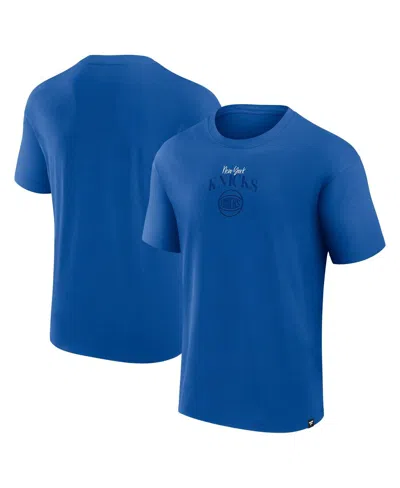 Fanatics Men's Blue New York Knicks Crossover Collection Full Court Press T-shirt