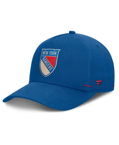 Fanatics Men's Blue New York Rangers Alternate Authentic Pro Rink A-frame Adjustable Hat