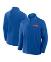 Fanatics Men's Blue New York Rangers Home Ice Fleece Full-zip Jacket In Blue