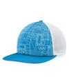 Fanatics Men's Blue Olympic Games Five-panel Trucker Snapback Hat In Light Blue