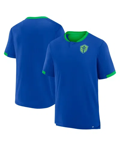 Fanatics Men's Blue Seattle Sounders Fc Stoppage Time Striker T-shirt