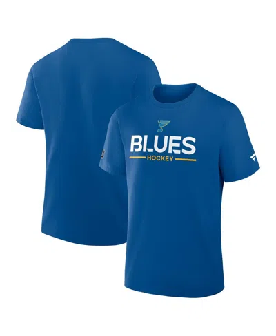 Fanatics Men's Blue St. Louis Blues Authentic Pro Primary T-shirt
