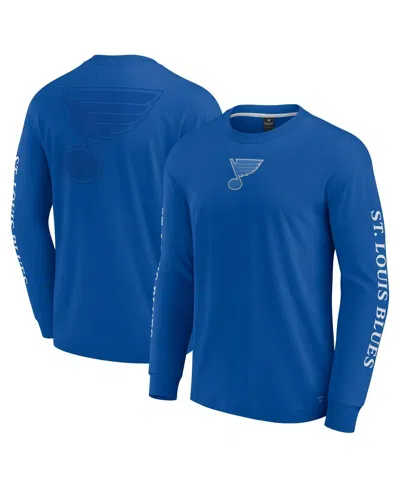 Fanatics Men's Blue St. Louis Blues Elements Strive Long Sleeve T-shirt