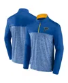 Fanatics Men's Blue St. Louis Blues Iconic Defender Quarter-zip Jacket In Blue