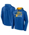 Fanatics Men's Blue St. Louis Blues Never Quit Pullover Hoodie In Blue
