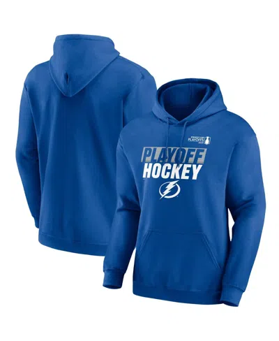 Fanatics Men's Blue Tampa Bay Lightning 2025 Stanley Cup Playoffs Breakout Fleece Pullover Hoodie