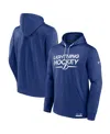 Fanatics Men's  Blue Tampa Bay Lightning Authentic Pro Pullover Hoodie In Blue