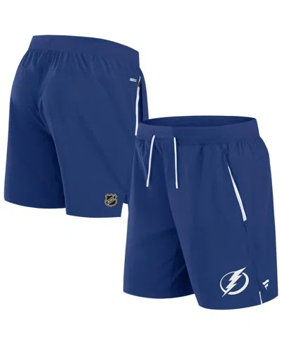 Fanatics Men's Blue Tampa Bay Lightning Authentic Pro Rink Performance Shorts