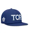 Fanatics Men's Blue Toronto Maple Leaf's Authentic Pro Rink Team Code Snapback Hat In Blue