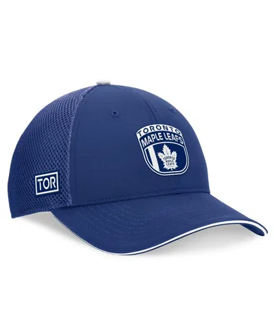 Fanatics Men's Blue Toronto Maple Leafs 2024 Nhl Draft On Stage Trucker Adjustable Hat In Blue,white
