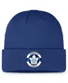 Fanatics Men's Blue Toronto Maple Leafs Authentic Pro Training Camp Cuffed Knit Hat In Blue