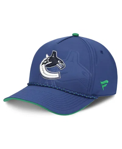 Fanatics Men's Blue Vancouver Canucks On Stage Podium A-frame Adjustable Hat
