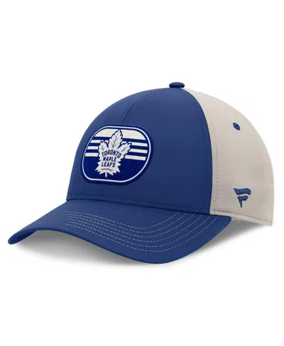 Fanatics Men's Blue/gray Toronto Maple Leaf's 2025 Stanley Cup Playoffs Locker Room Trucker Adjustable Hat In Multi