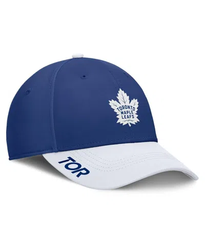 Fanatics Men's Blue/white Toronto Maple Leaf's Authentic Pro Rink Flex Hat In Blue,white