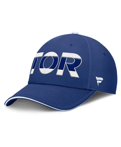 Fanatics Men's Blue/white Toronto Maple Leafs Authentic Pro Rink Team Code Flex Hat In Blue,white