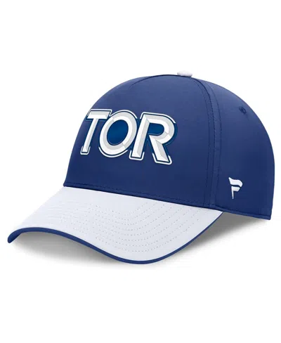 Fanatics Men's Blue/white Toronto Maple Leafs Authentic Pro Rink Team Code Flex Hat In Pink