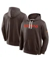 Fanatics Men's Brown Cleveland Browns New Horizons Heritage Pullover Hoodie In Brown