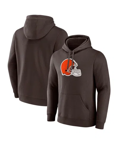 Fanatics Men's Brown Cleveland Browns Primary Logo Pullover Hoodie