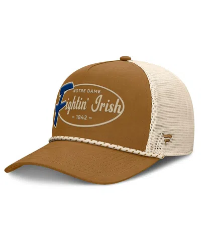 Fanatics Men's Brown Notre Dame Fighting Irish Trucker Adjustable Hat