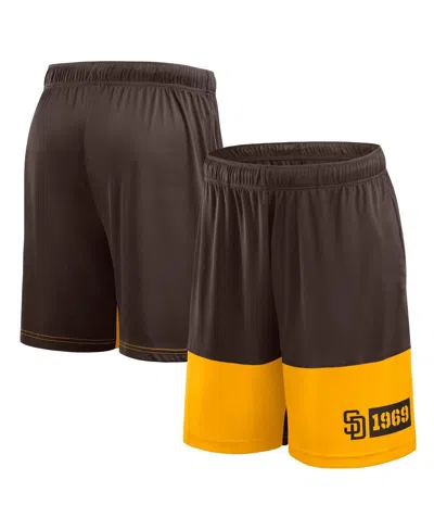 Fanatics Men's Brown San Diego Padres Best Of The Best Shorts In Burgundy